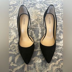 Michael Kors Black Suede Pumps Size 7.5
